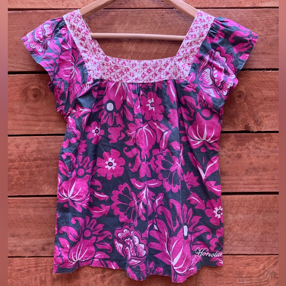 Honolua Surf Co. Wahine floral print top